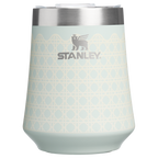 Elegant Stemless The Reserve Wine Tumbler D352C - Shatterproof Flavor-Preserving Cocktail Tumbler with Lid - Mist Rattan