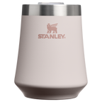 Elegant Stemless The Reserve Wine Tumbler D125V - Shatterproof Flavor-Preserving Cocktail Tumbler with Lid - Rose Quartz