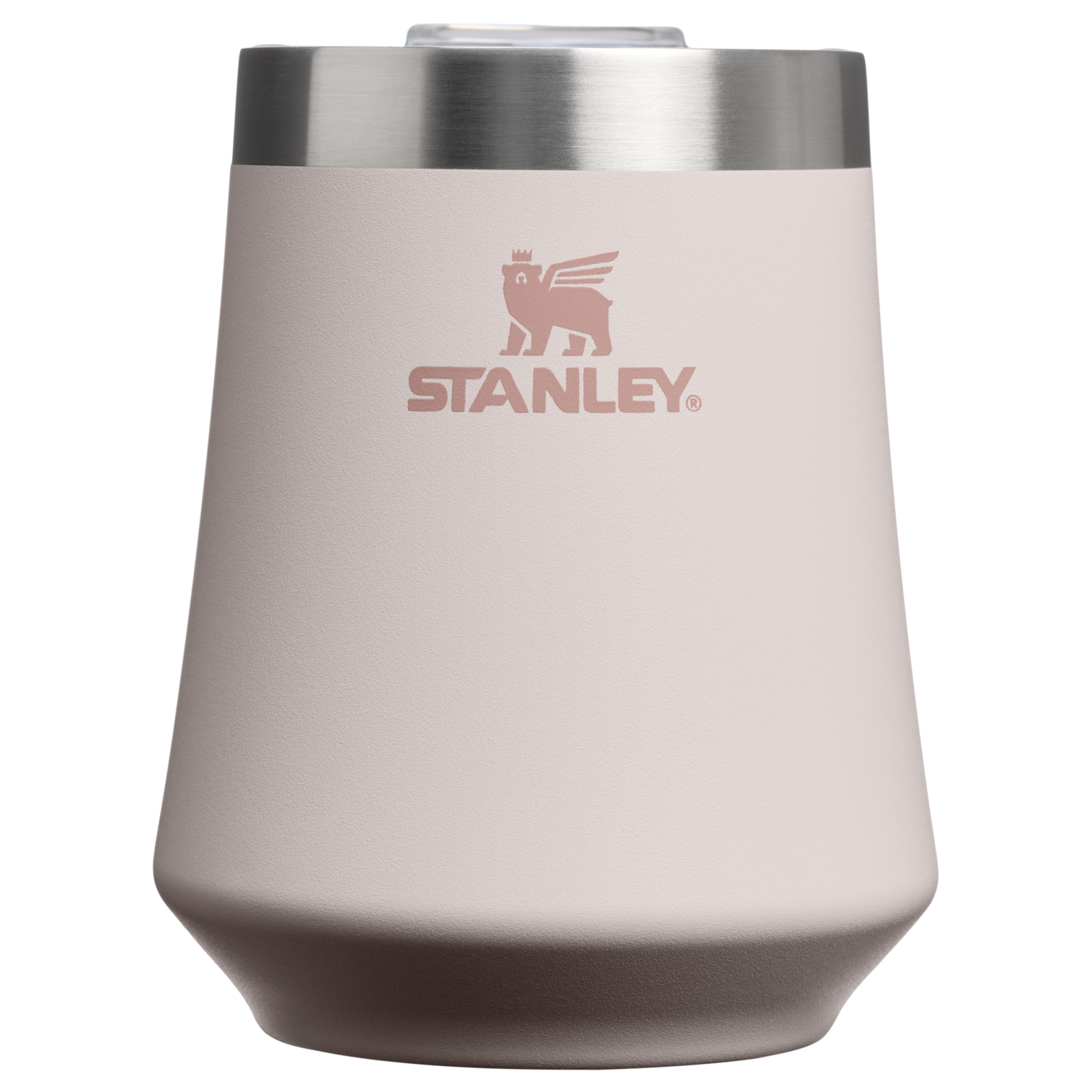 Elegant Stemless The Reserve Wine Tumbler D125V - Shatterproof Flavor-Preserving Cocktail Tumbler with Lid - Rose Quartz
