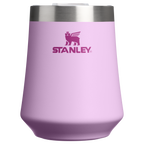 Elegant Stemless The Reserve Wine Tumbler | Stanley Create D302P - Premium Insulated Egg-Shaped Wine Glass for Outdoors - Soft Orchid
