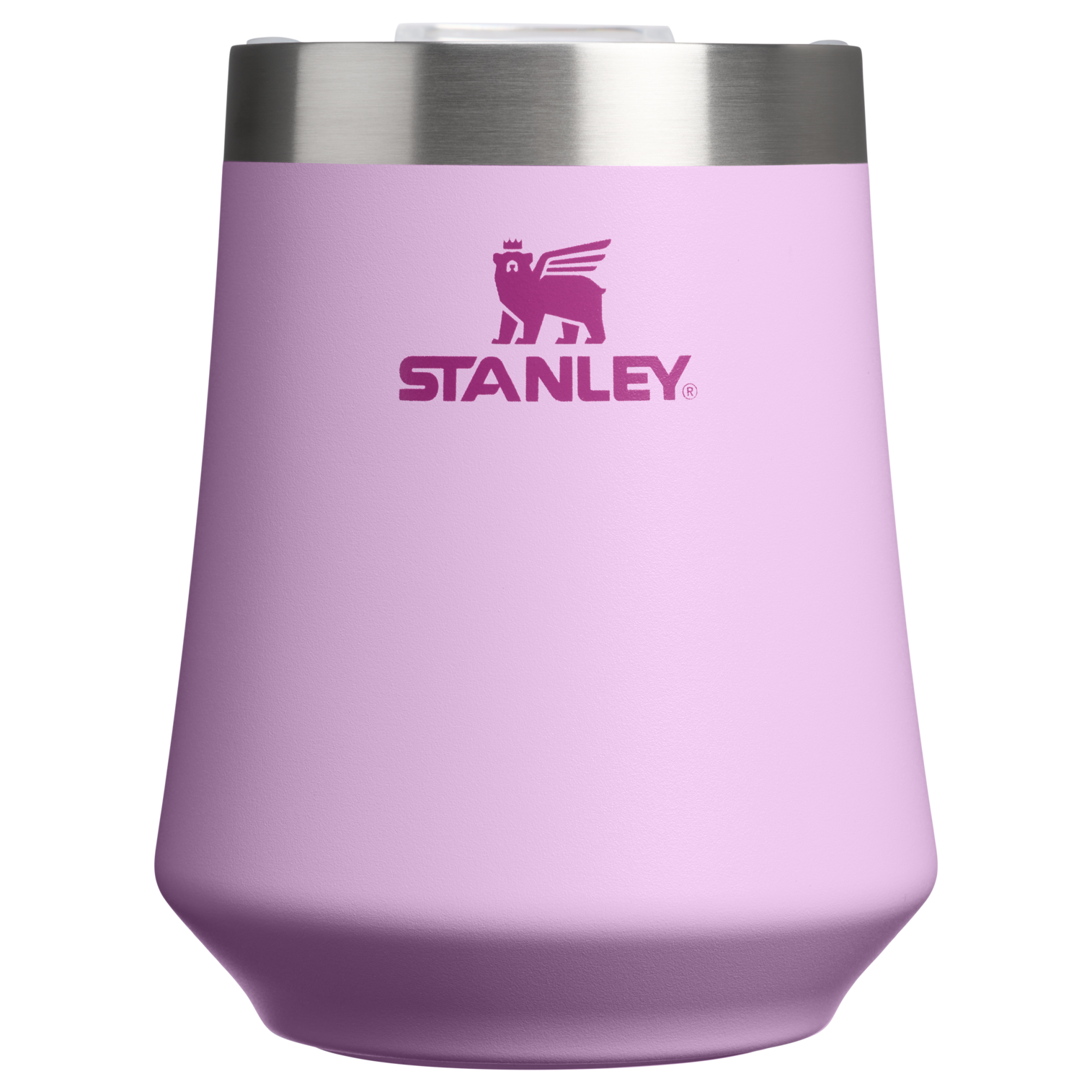 Elegant Stemless The Reserve Wine Tumbler D125V - Shatterproof Flavor-Preserving Cocktail Tumbler with Lid - Soft Orchid