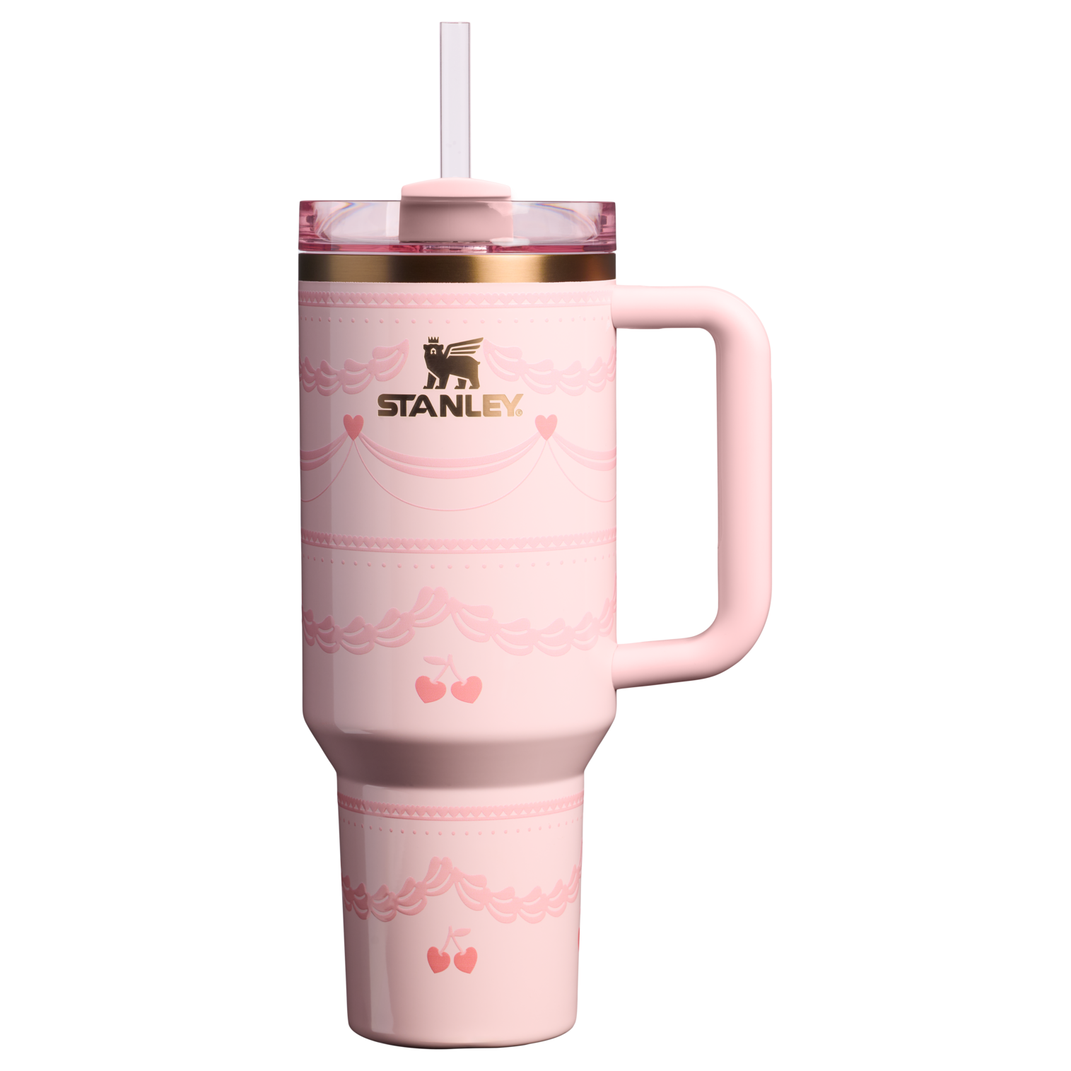 Double-Wall Vacuum The Valentine’s Day Quencher H2.0 Flowstate Tumbler D231T - FlowState 3-Position Lid Insulated Travel Mug - Pink Velvet Cake