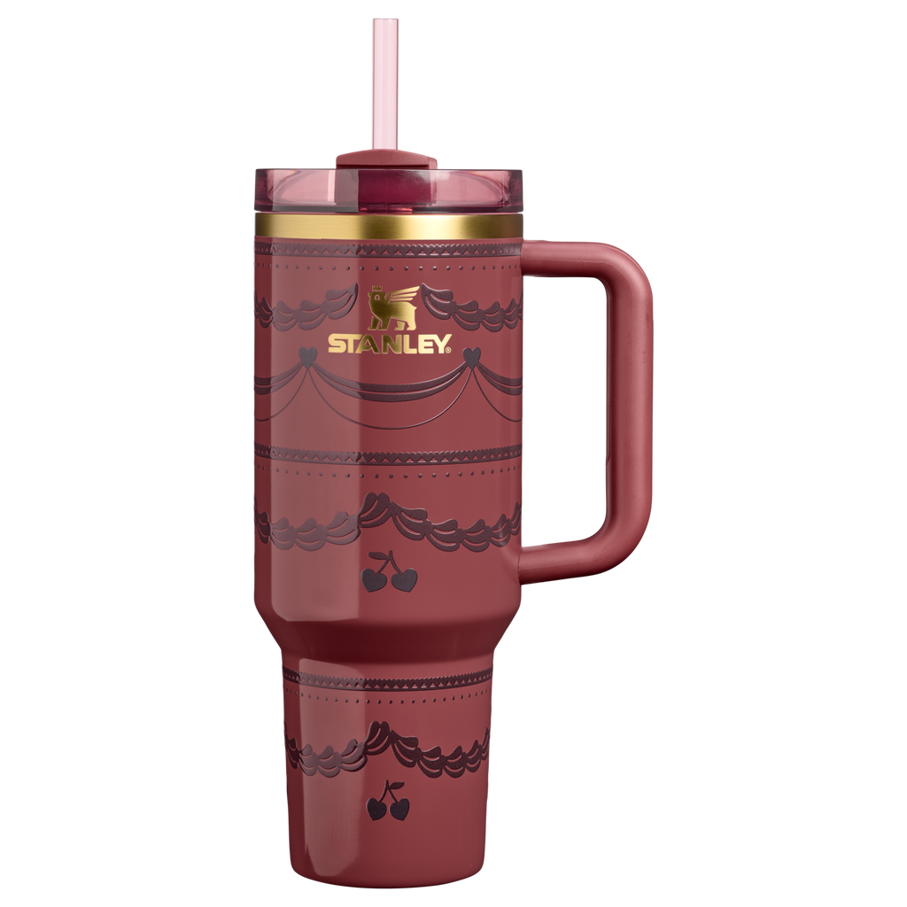 Double-Wall Vacuum The Valentine’s Day Quencher H2.0 Flowstate Tumbler D231T - FlowState 3-Position Lid Insulated Travel Mug - Red Velvet Cake