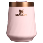 Vacuum Insulated Wine The Valentine’s Day Textured Reserve Wine Tumbler D233K - Reserve Collection Stainless Steel Whiskey Cup - Pink Velvet Gloss