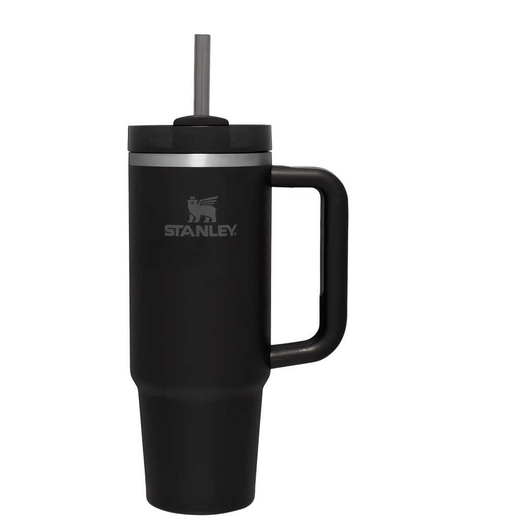 Double-Wall Vacuum The Quencher H2.0 Flowstate Tumbler  | Stanley Create D332L - Double-Wall Vacuum Insulated Travel Tumbler with Straw - Black